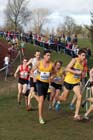 Ricky Stevenson (left) and Jonathan Taylor (both North East) in the Senior Mens McCain Inter Counties Cross Country, Cofton Park, Birmingham.